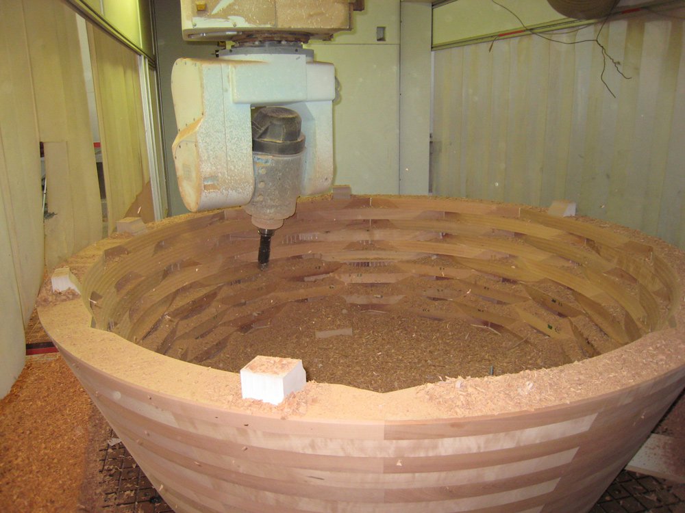 Dadewanne Massivholz In Lohnarbeit — Holz, CNC Dynamix AG, Büron LU