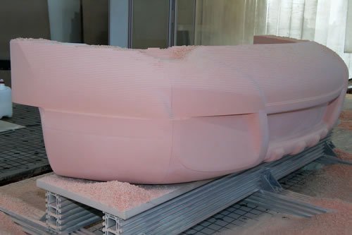 Beduin Rinspeed Form Front Fraesen 1 — Laminiermodelle, CNC Dynamix AG, Büron LU