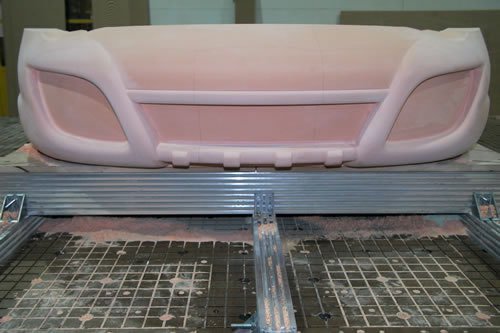 Beduin Rinspeed Form Front Fraesen 2 — Laminiermodelle, CNC Dynamix AG, Büron LU