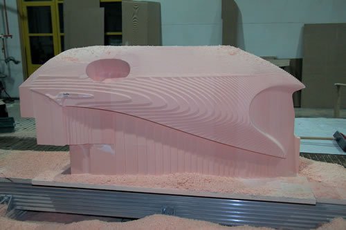Beduin Rinspeed Form Kotfluegel Cnc Fraesen — Laminiermodelle, CNC Dynamix AG, Büron LU